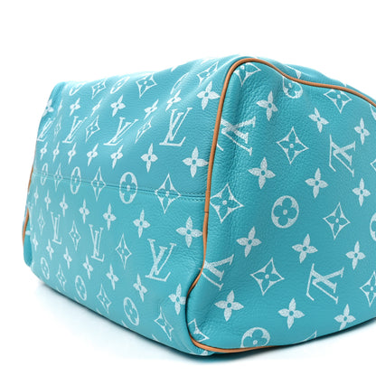 Louis Vuitton Calfskin Monogram Speedy P9 Bandouliere 40 Turquoise 11 of 11