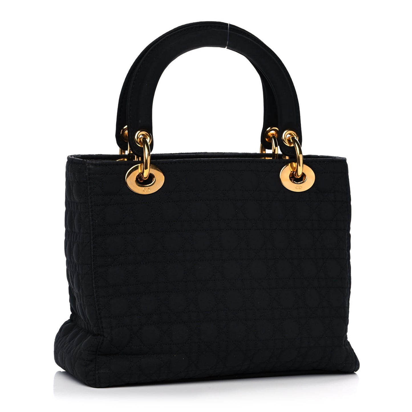 Nylon Cannage Large Lady Dior Black