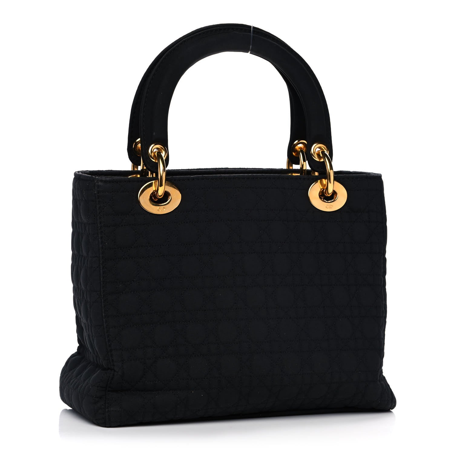 Christian Dior Nylon Cannage Large Lady Dior Black 3 of 12