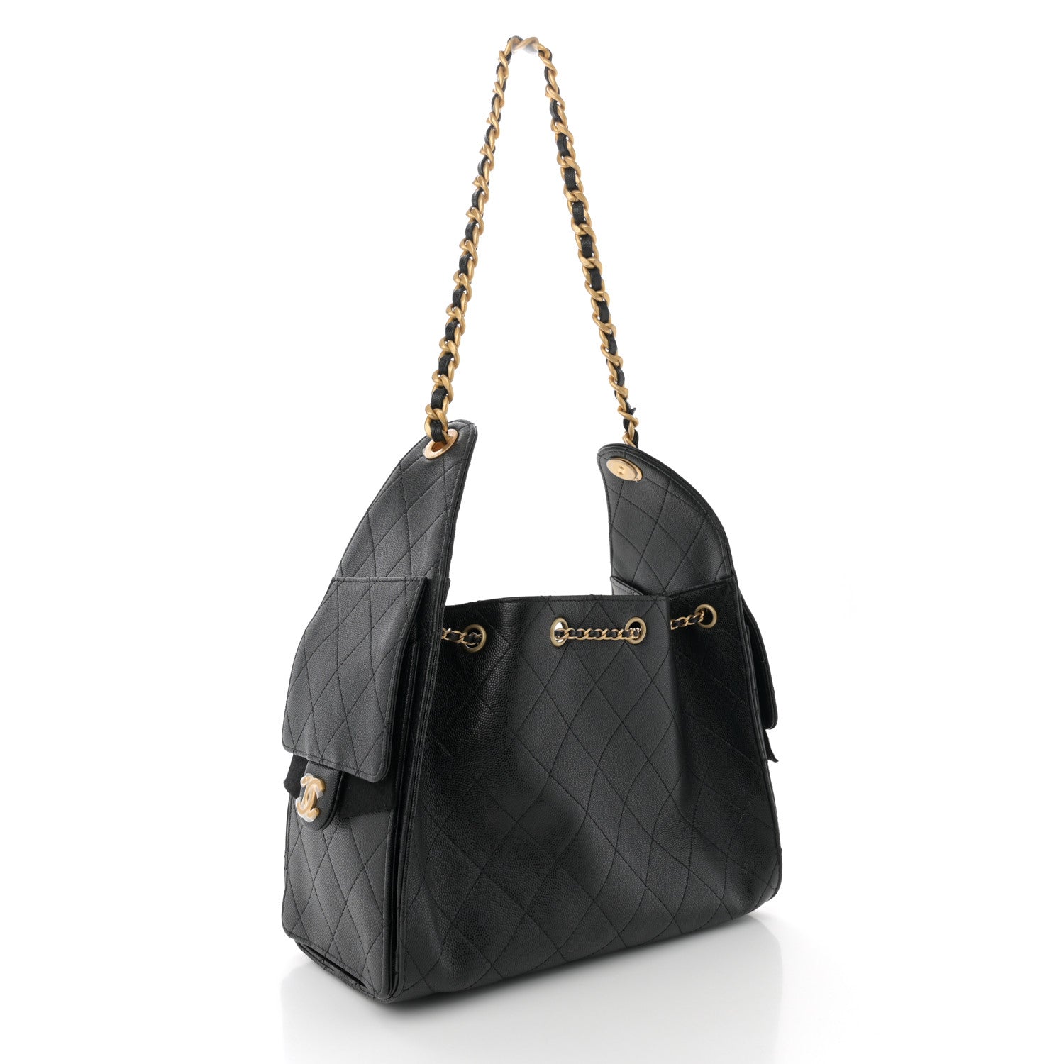 Chanel Caviar Quilted Small Chanel 25 Handbag Black 3 of 11