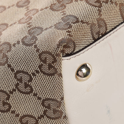 Gucci Monogram Medium New Britt Tote Off White 12 of 14