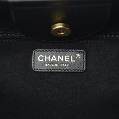 Chanel Caviar Small Studded Deauville Tote Black 6 of 12