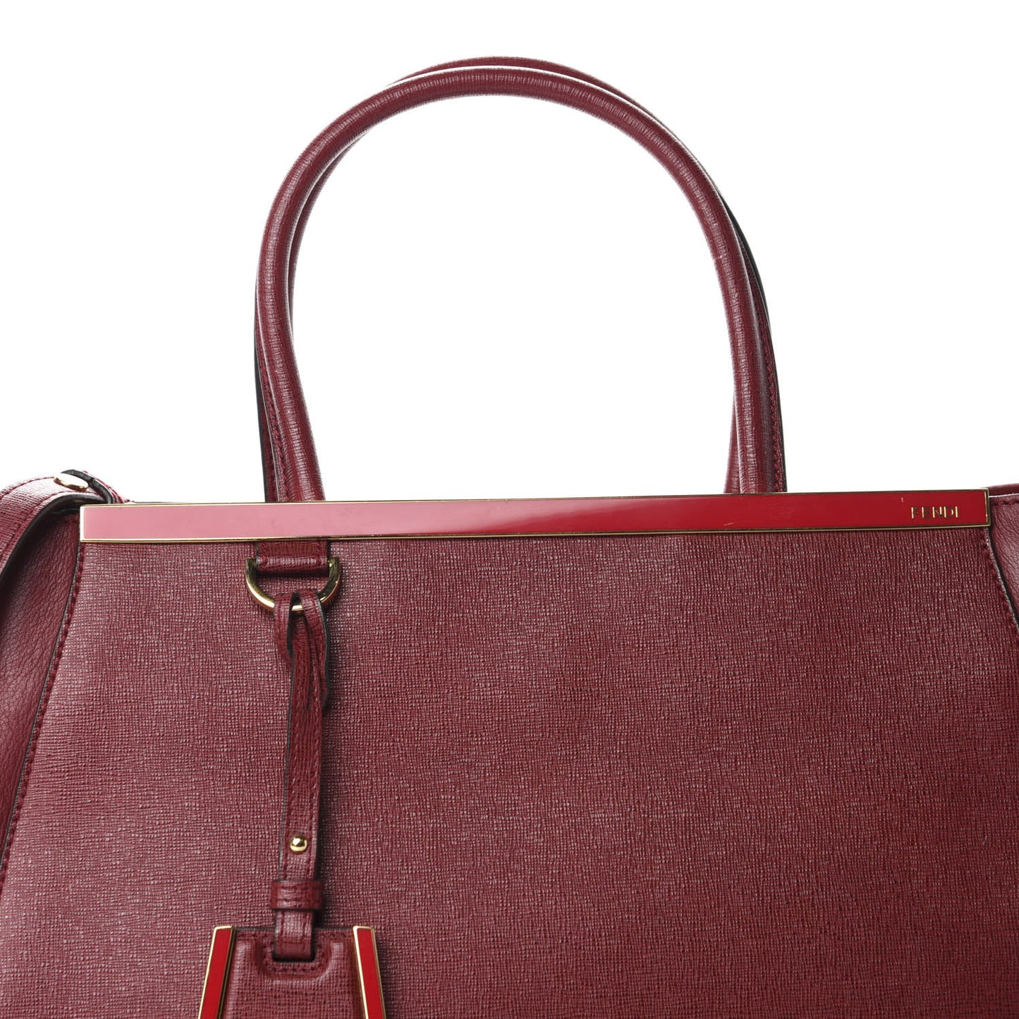 Vitello Elite Regular 2Jours Tote Rosso Scuro Ciliegia