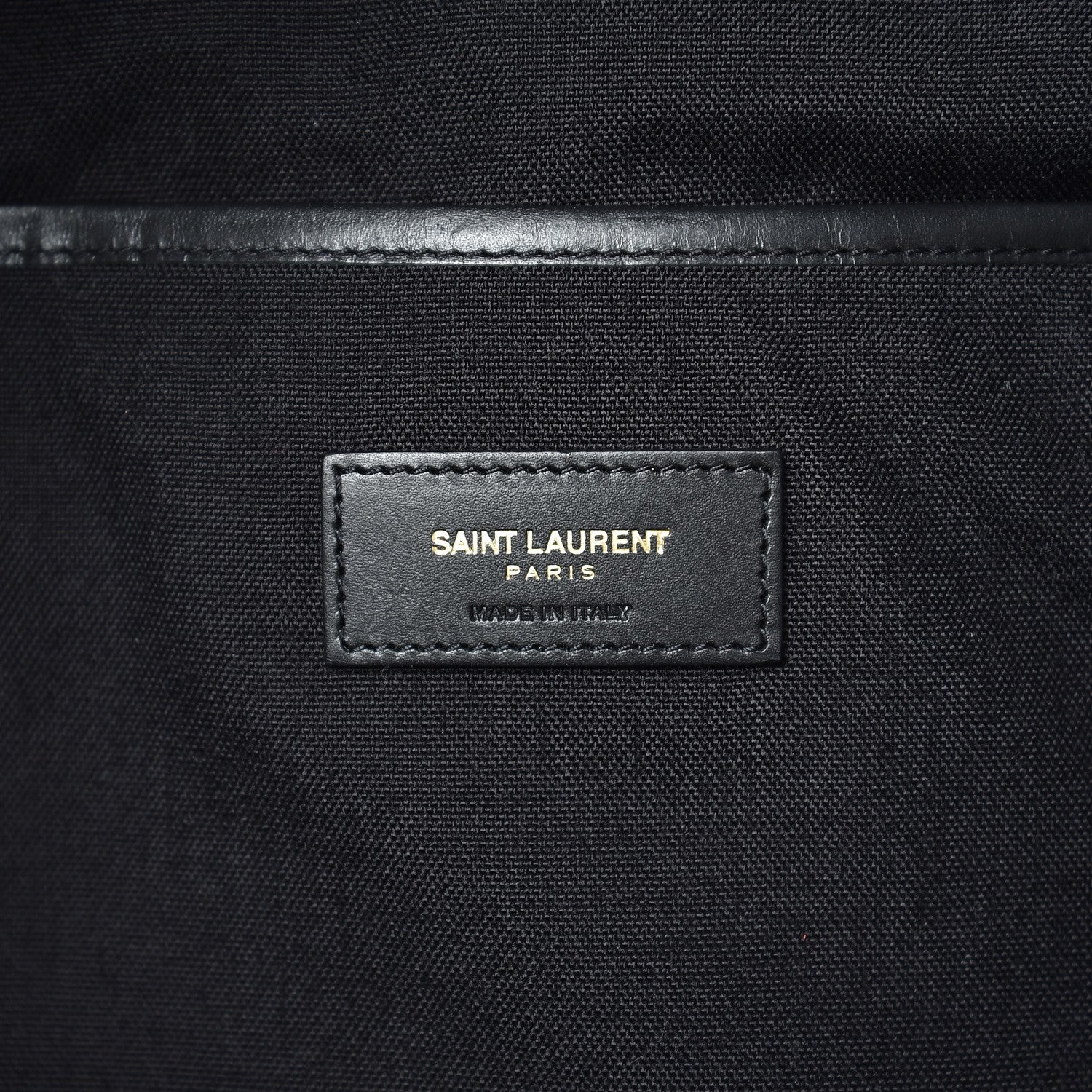 Saint Laurent Nylon Twill Musical Notes City Backpack Black 6 of 9