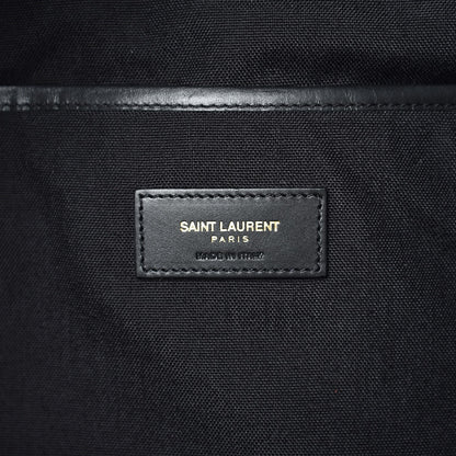 Saint Laurent Nylon Twill Musical Notes City Backpack Black 6 of 9