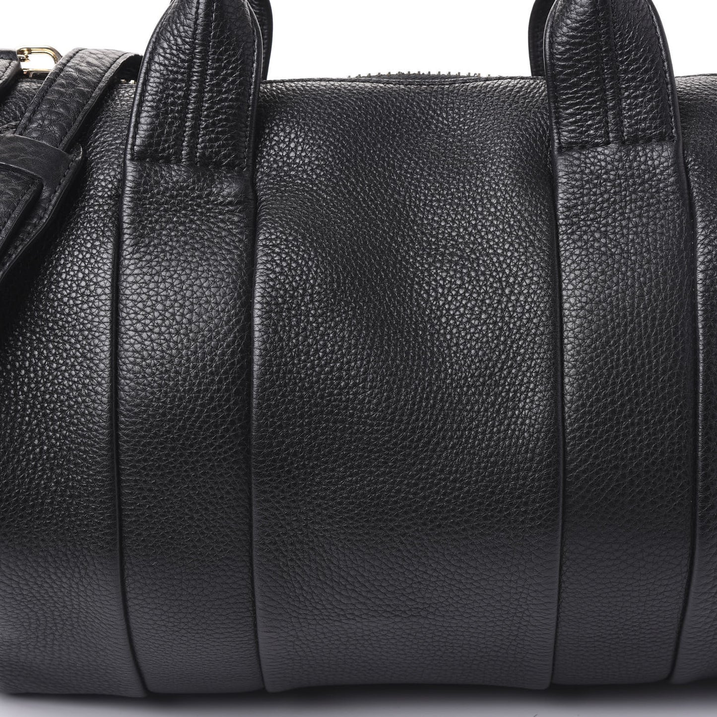 Pebbled Lambskin Rocco Black Pale Gold Hardware