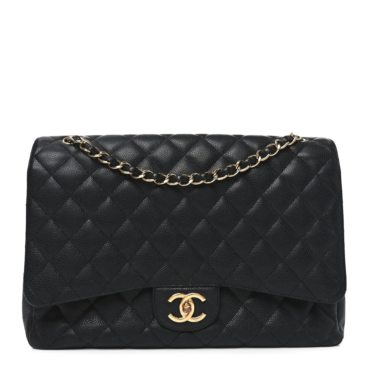 Chanel Caviar Quilted Maxi Double Flap Black 1 of 10