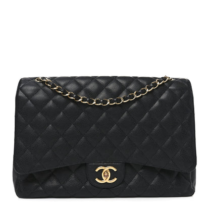 Chanel Caviar Quilted Maxi Double Flap Black 1 of 10