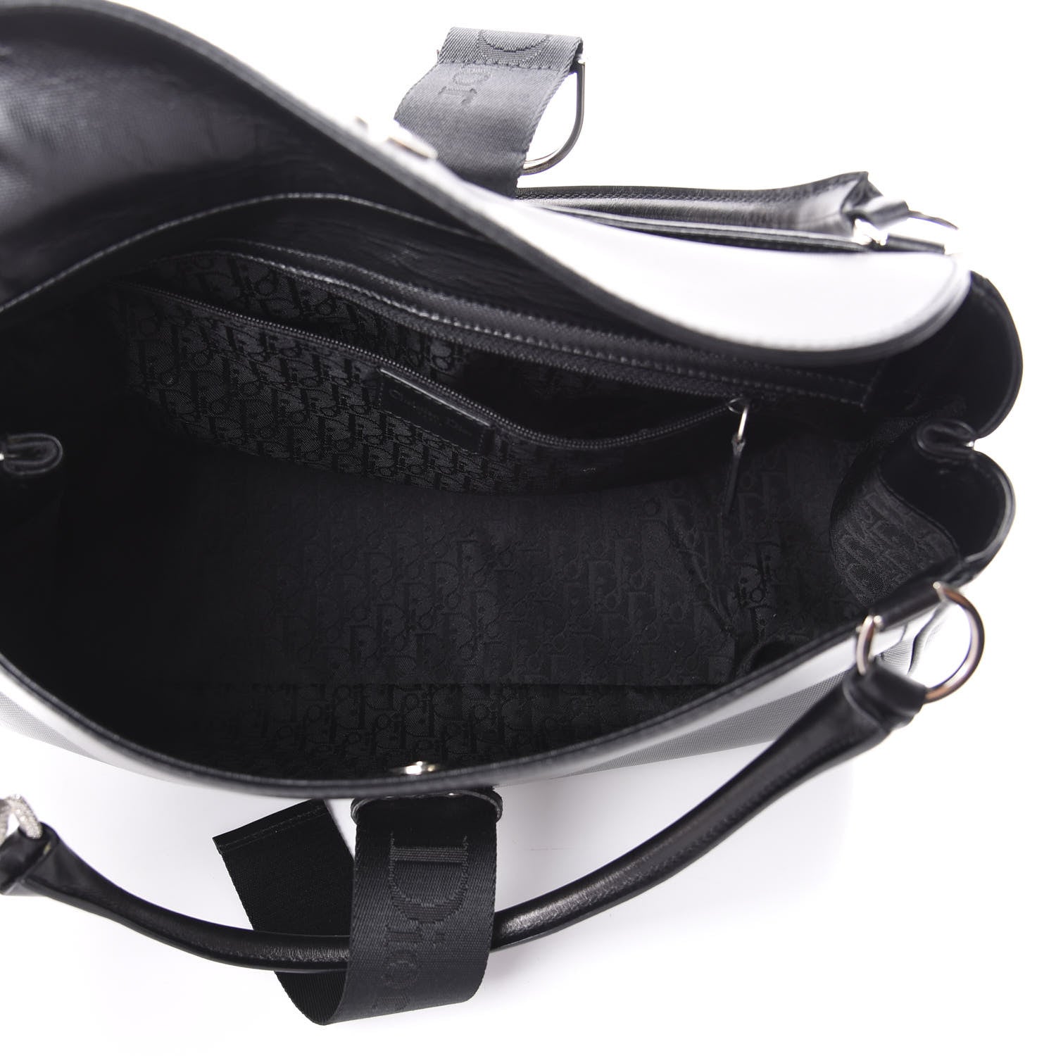 Christian Dior Coated Canvas Crystal Hardcore Shoulder Bag Black 5 of 9