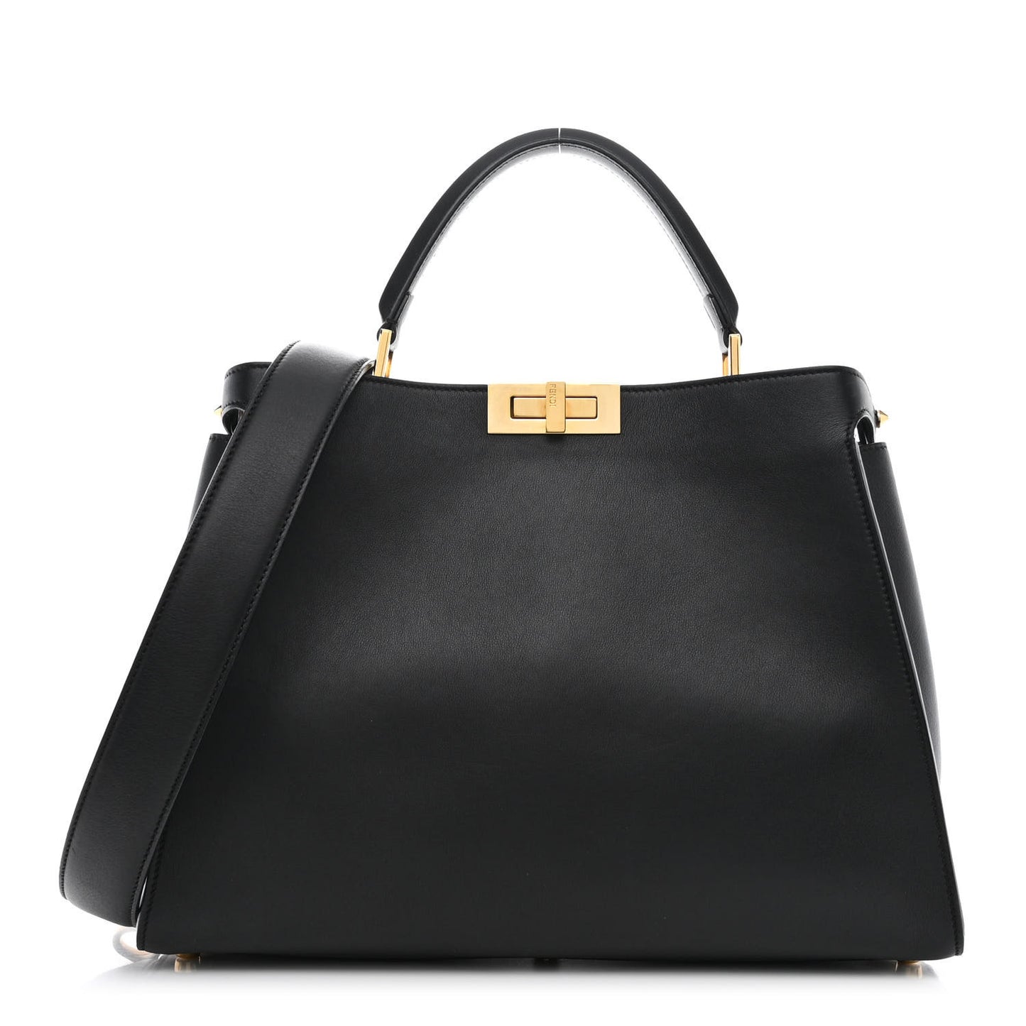 Vitello Tahiti Burro Large Peekaboo Iconic Essentially Satchel Black Corda