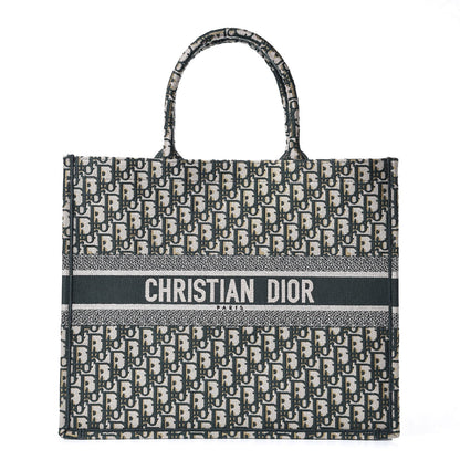 Christian Dior Oblique Large Book Tote Vert Multicolor 1 of 8