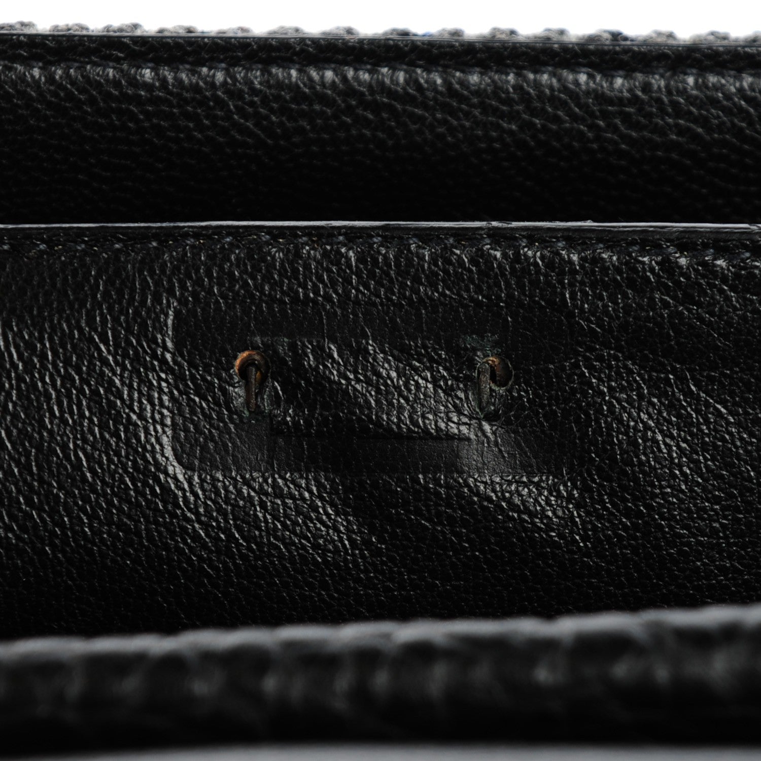 Prada Tweed Sound Shoulder Bag Black 6 of 9