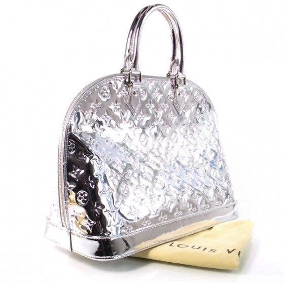 Louis Vuitton Monogram Miroir Alma MM Silver 2 of 7