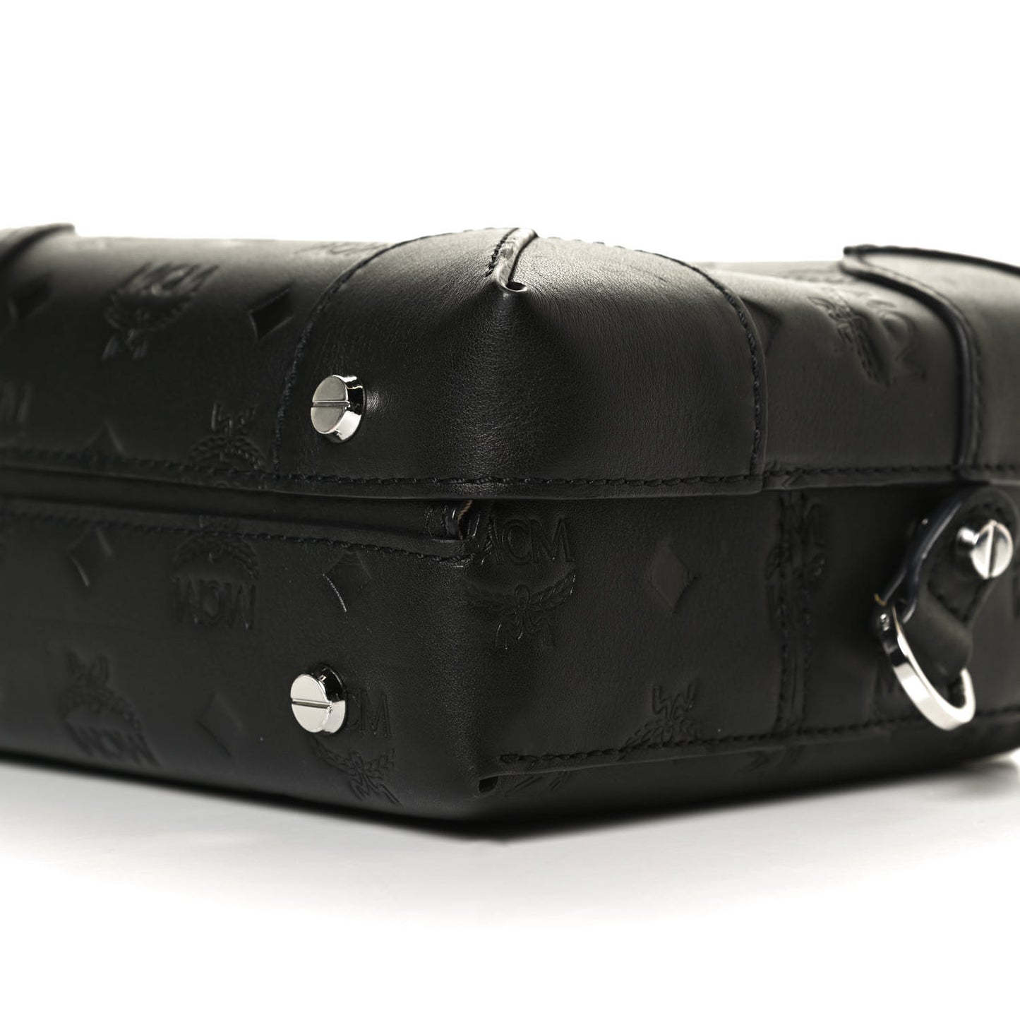Calfskin Ottomar Monogram Small Berlin Crossbody Black