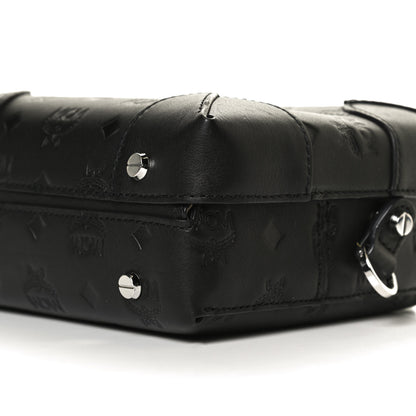 MCM Calfskin Ottomar Monogram Small Berlin Crossbody Black 9 of 11
