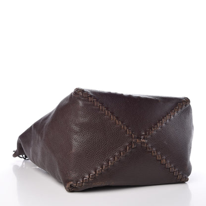Bottega Veneta Washed Cervo Deerskin Loop Hobo Bag Ebano 4 of 13