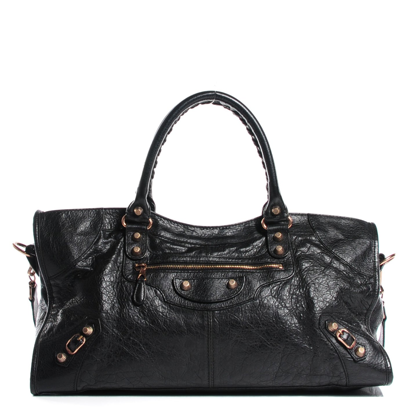 Agneau Giant 12 Rose Gold Hardware Part Time Black