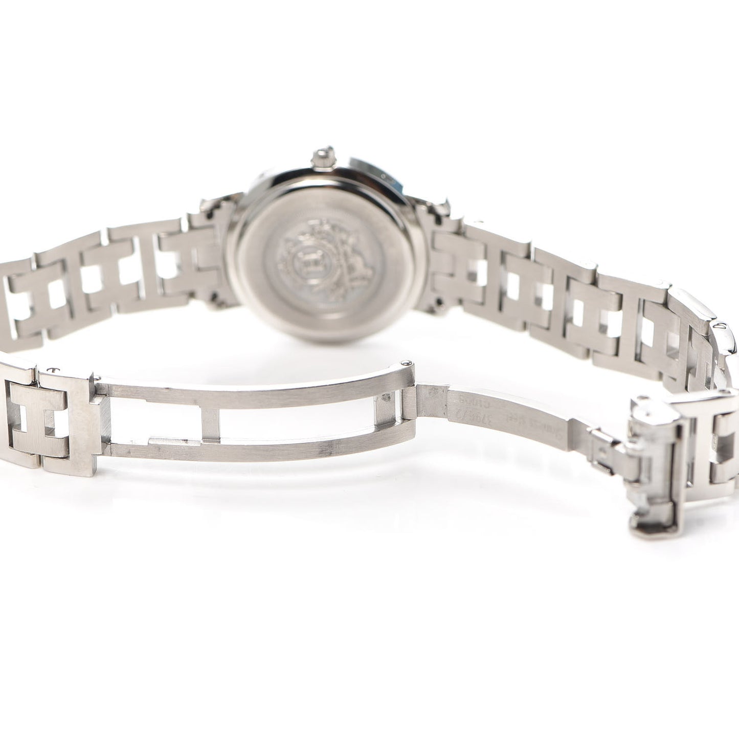 Stainless Steel Diamond Mother of Pearl 24mm Clipper Quartz Watch