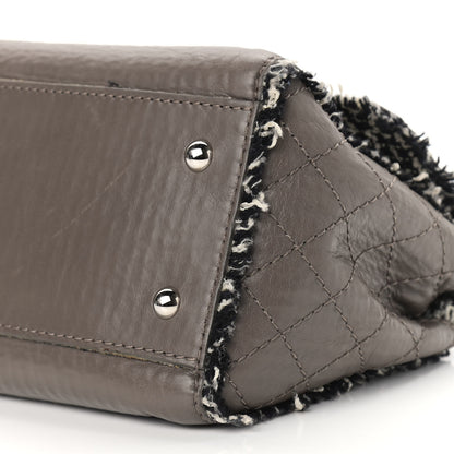 Chanel Tweed Calfskin Tweedy Single Flap Grey 7 of 12