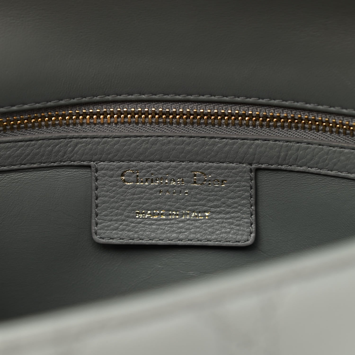 Christian Dior Lambskin Cannage Medium Caro Bag Grey 6 of 10