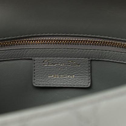 Christian Dior Lambskin Cannage Medium Caro Bag Grey 6 of 10