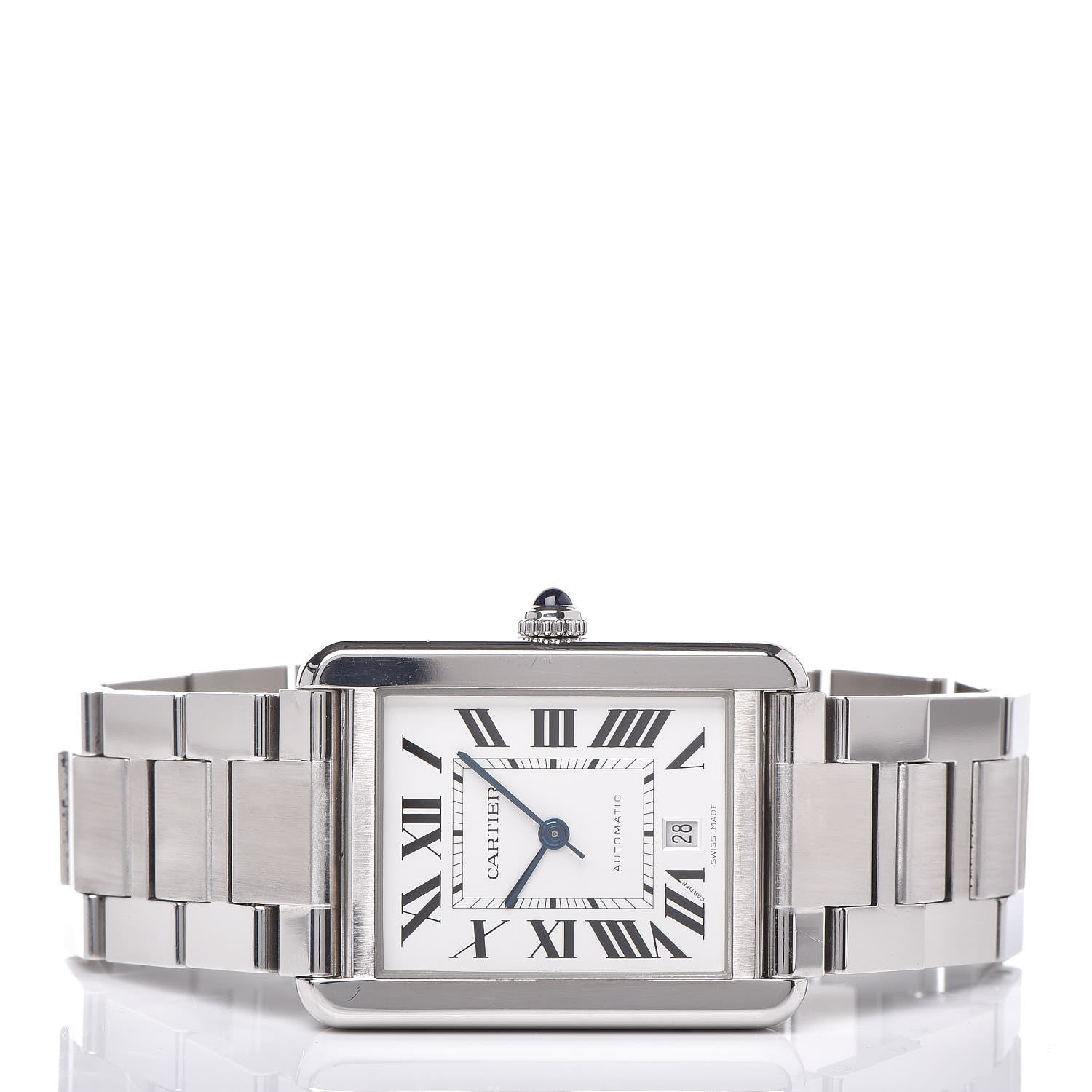Cartier Stainless Steel 31mm Tank Solo Automatic Watch 3 of 7