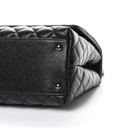 Chanel Caviar Quilted Small Coco Handle Flap So Black 9 of 10