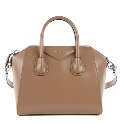 Givenchy Shiny Lord Calfskin Small Antigona Dark Beige 1 of 7