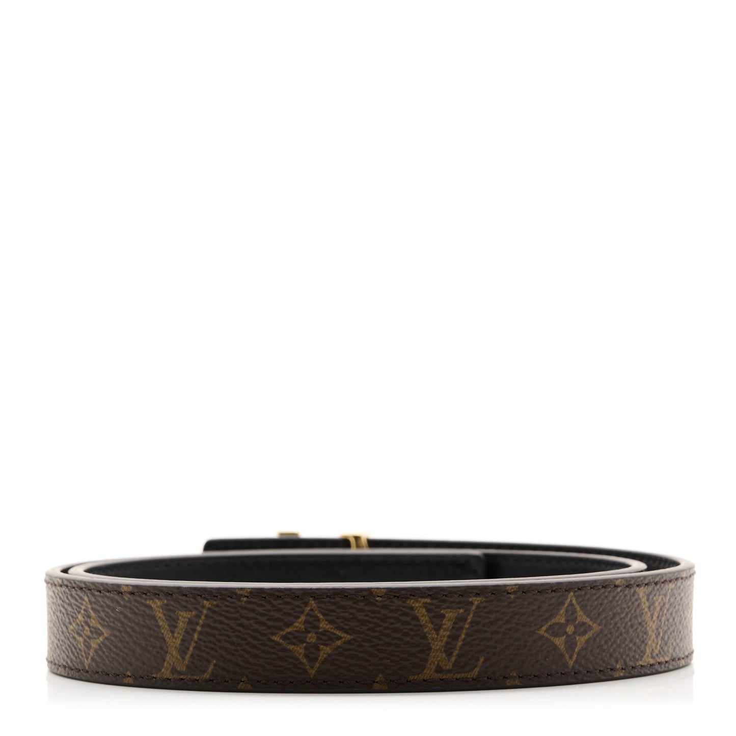 Calfskin Monogram 20mm LV Iconic Reversible Belt 75 30 Black