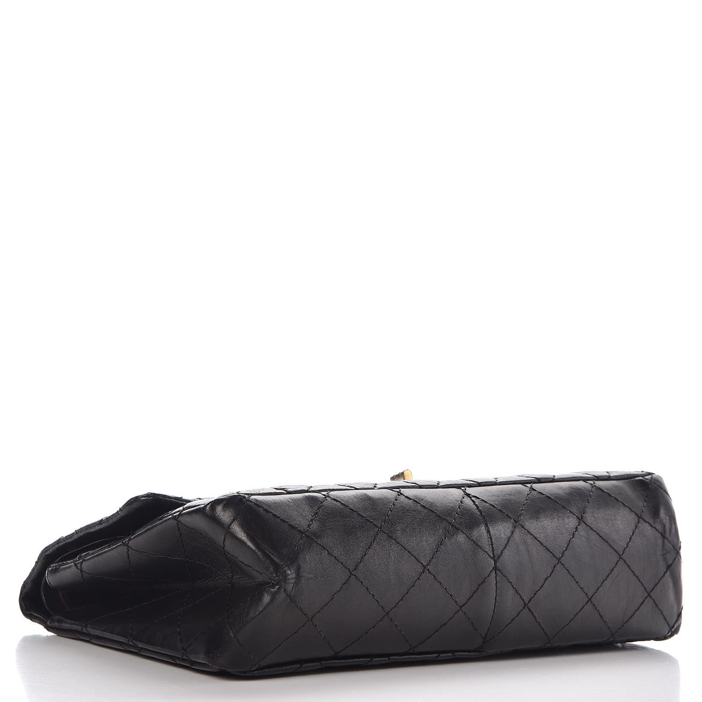 Aged Calfskin Quilted 2.55 Reissue 226 Flap Black