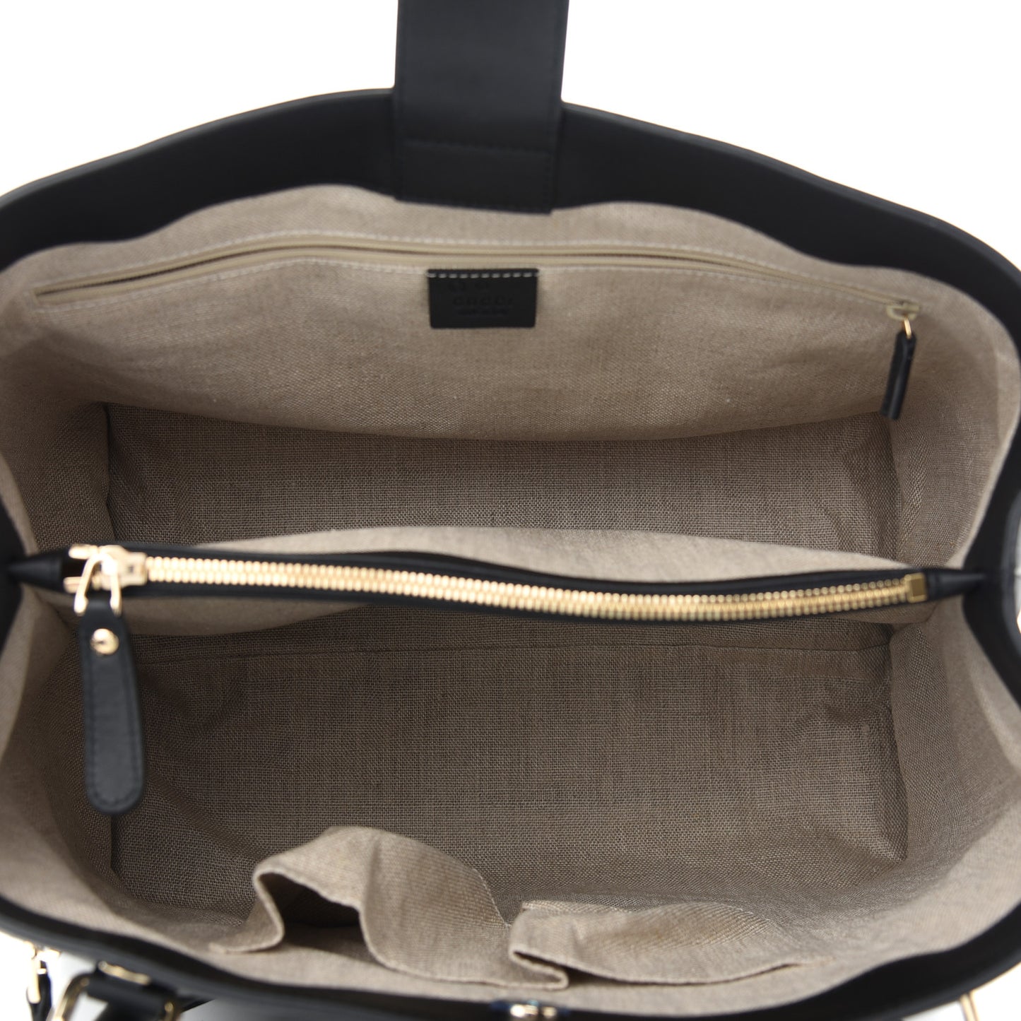 Soft Microguccissima Large Tote Black