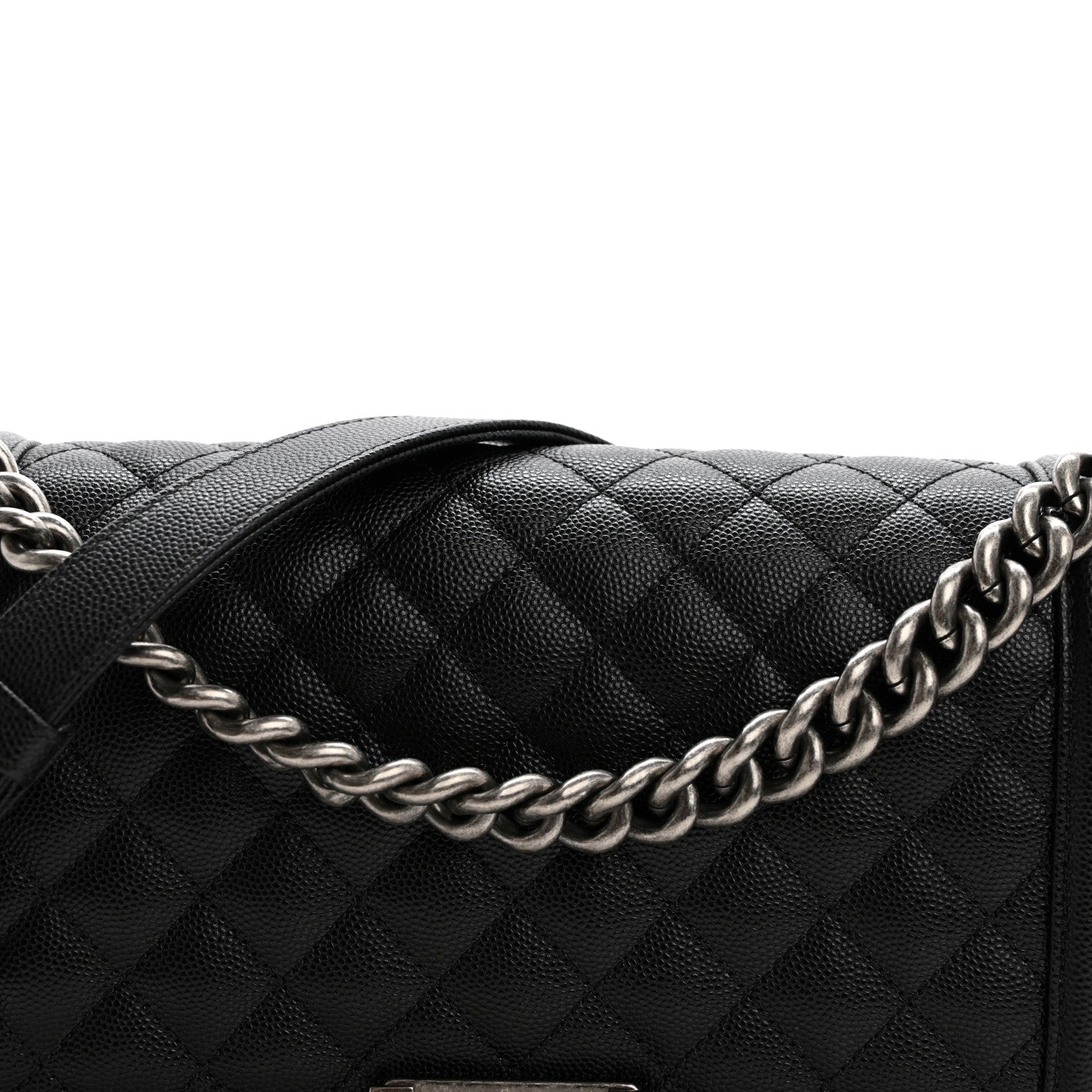 Chanel Caviar Quilted Medium Boy Flap Black 8 of 12