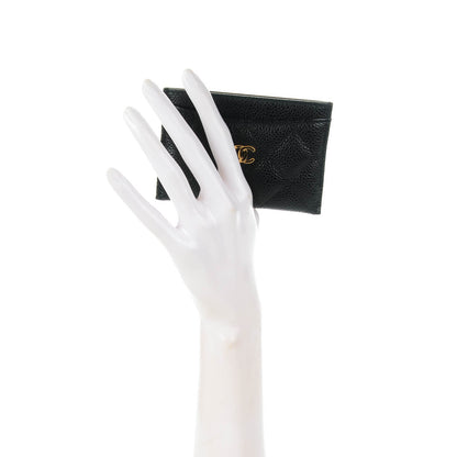 Chanel Caviar Quilted Card Holder Black 2 of 8
