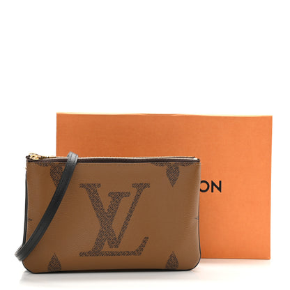 Louis Vuitton Reverse Monogram Giant Double Zip Pochette 9 of 9