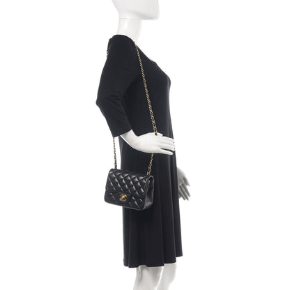 Chanel Lambskin Quilted Mini Square Flap Black 3 of 9