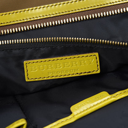 Burberry Nylon Patent Tote Green 6 of 17