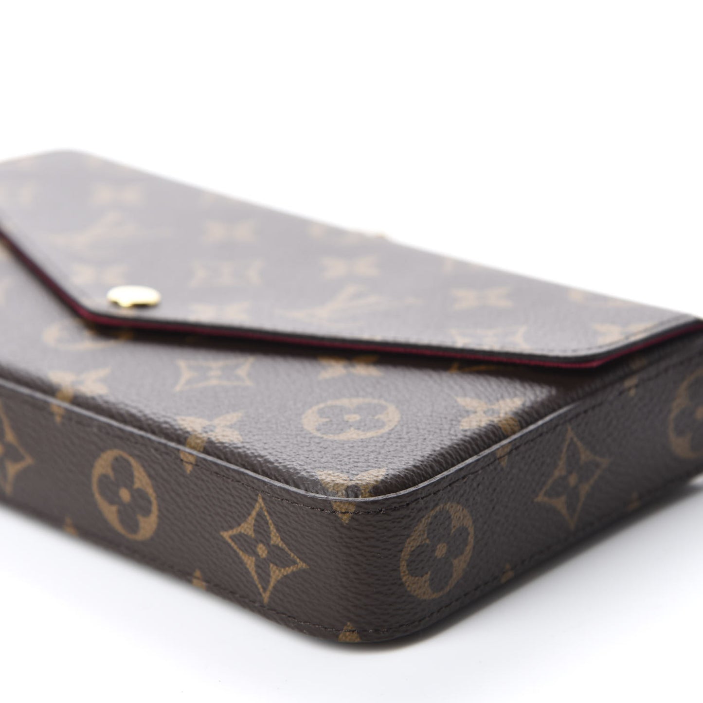 Monogram Pochette Felicie Chain Wallet Fuchsia