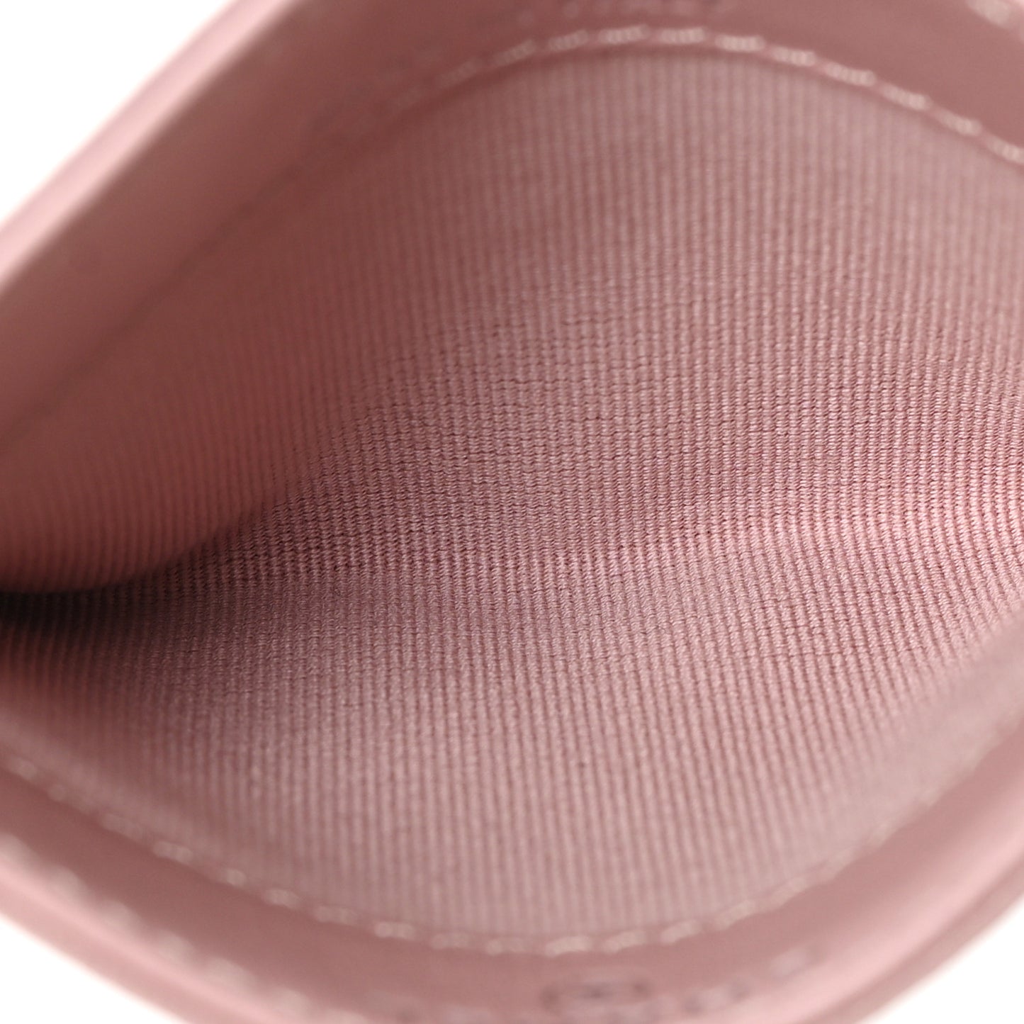 Caviar Quilted Card Holder Light Pink