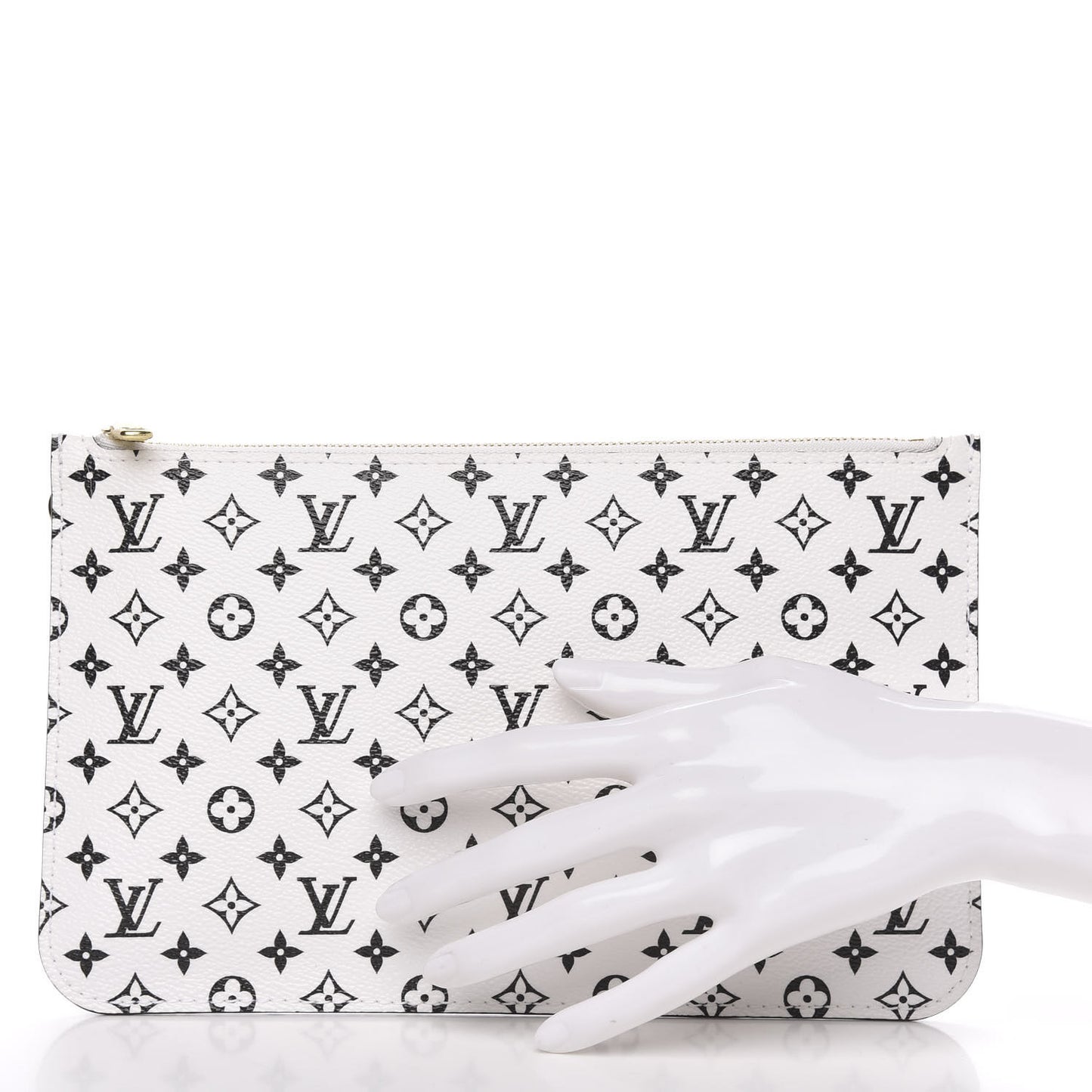 Monogram Giant Neverfull MM GM Pochette White