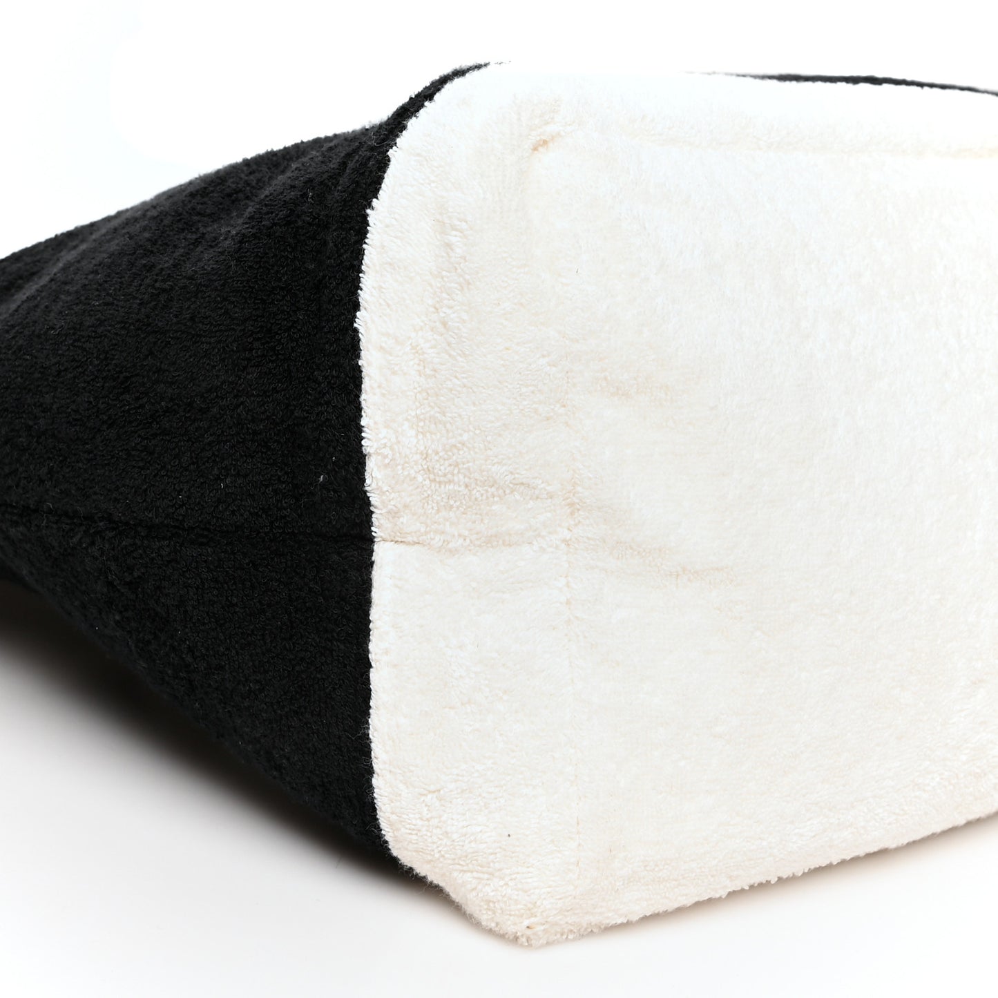 Terry Cotton CC Beach Tote Towel Set Black White