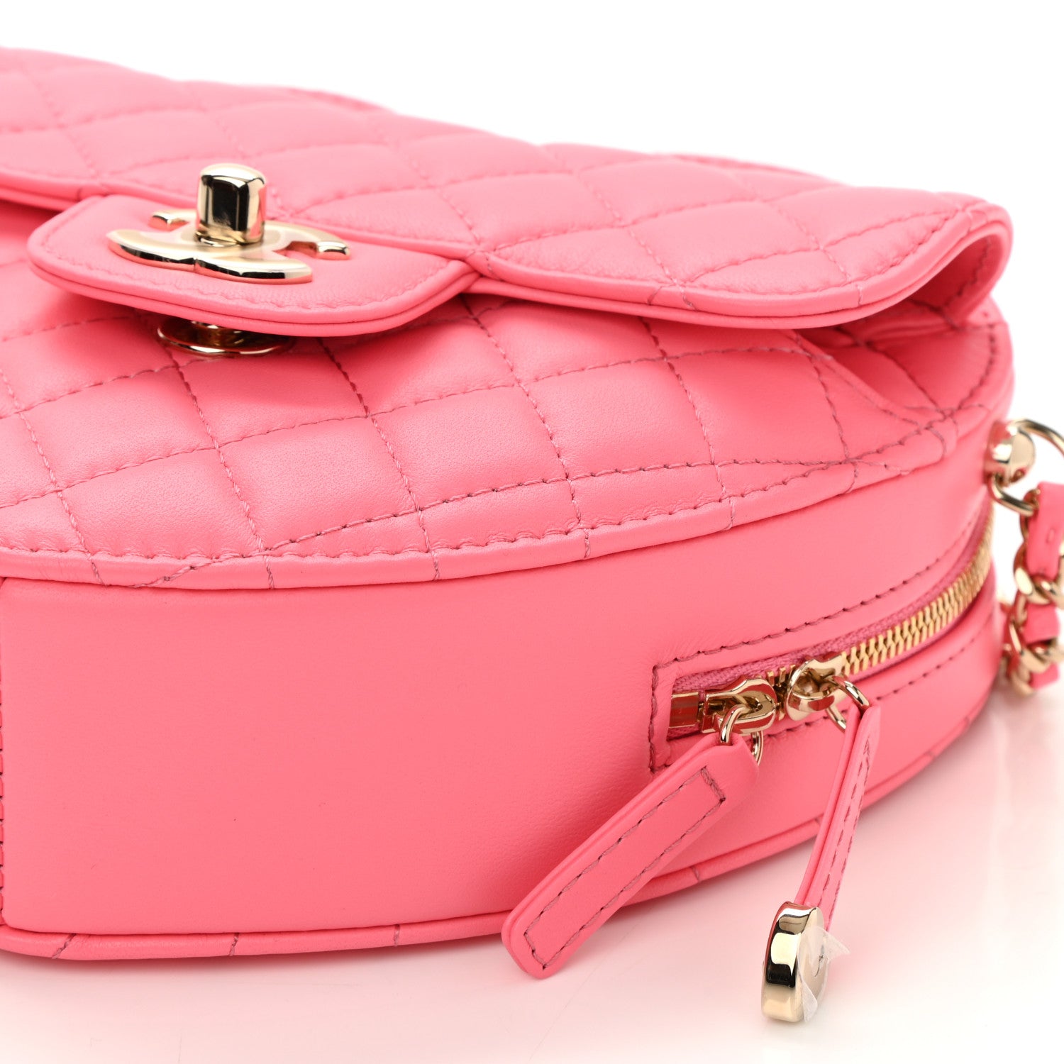 Chanel Lambskin Quilted CC In Love Heart Bag Pink 10 of 11