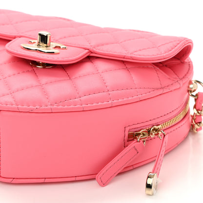 Chanel Lambskin Quilted CC In Love Heart Bag Pink 10 of 11