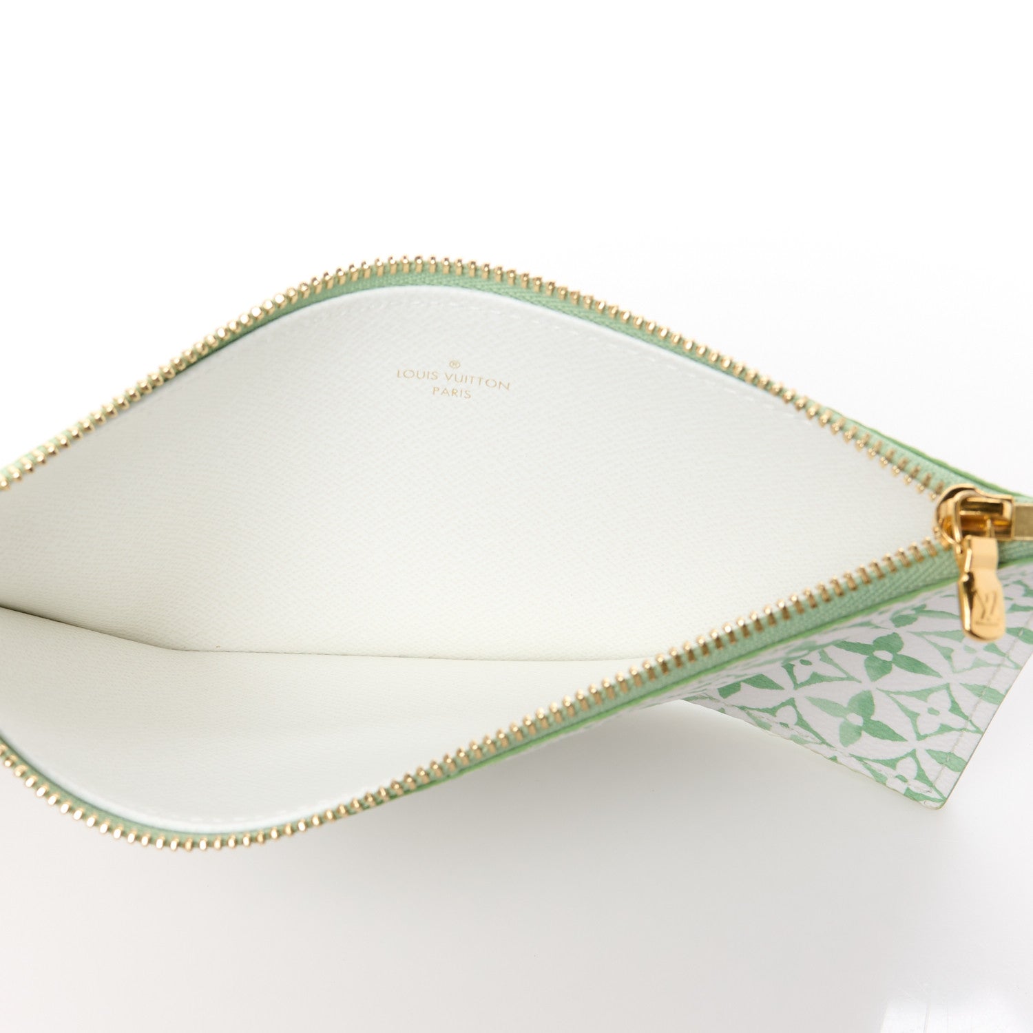 Louis Vuitton Monogram Giant By The Pool 2.0 Felicie Pochette Chain Wallet Jade Green 10 of 15