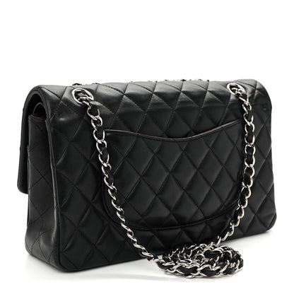 Chanel Lambskin Quilted Medium Double Flap  Black 3 of 10