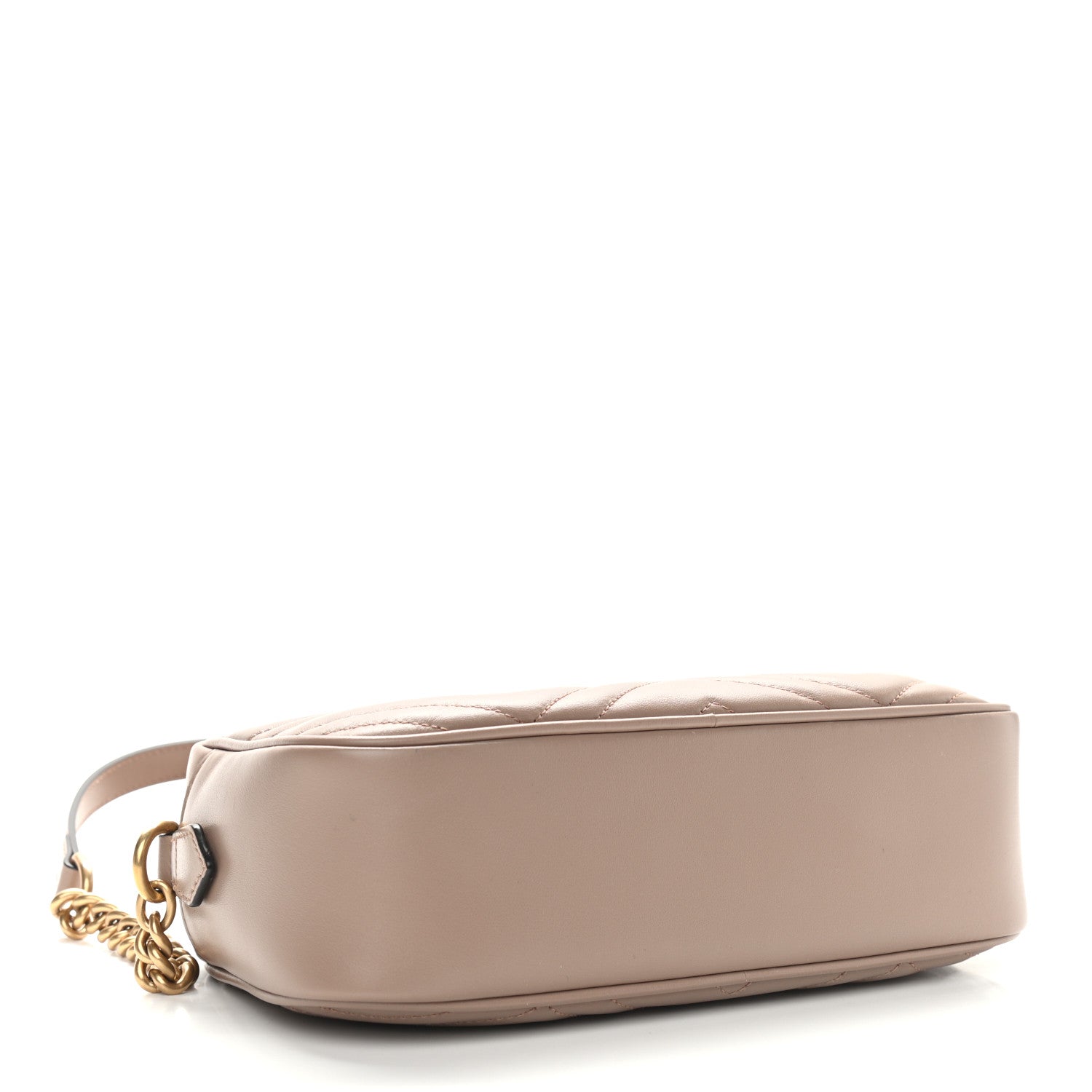 Gucci Calfskin Matelasse Small GG Marmont Chain Shoulder Bag Porcelain Rose 4 of 11