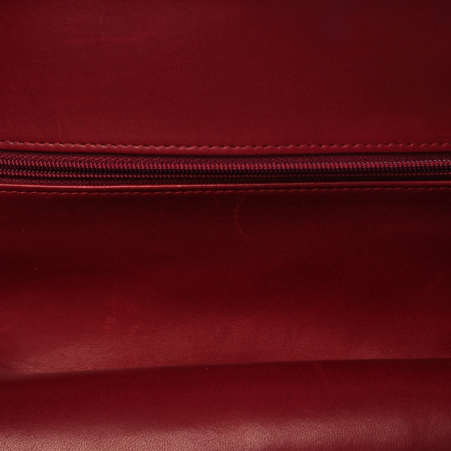 Chanel Patent Calfskin Quilted Medium Double Flap Dark Red 4 of 8