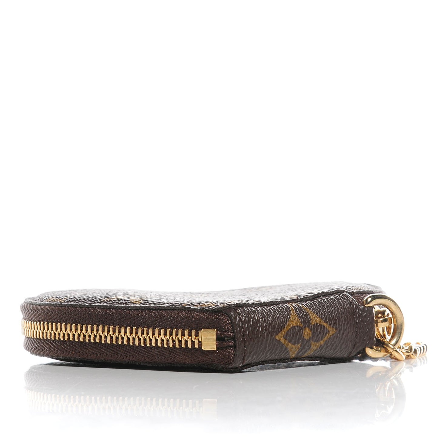 Monogram Leopard Coeur Heart Coin Purse Blanc Corail