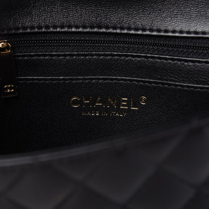 Chanel Lambskin Quilted Mini Rectangular Flap Black 8 of 10