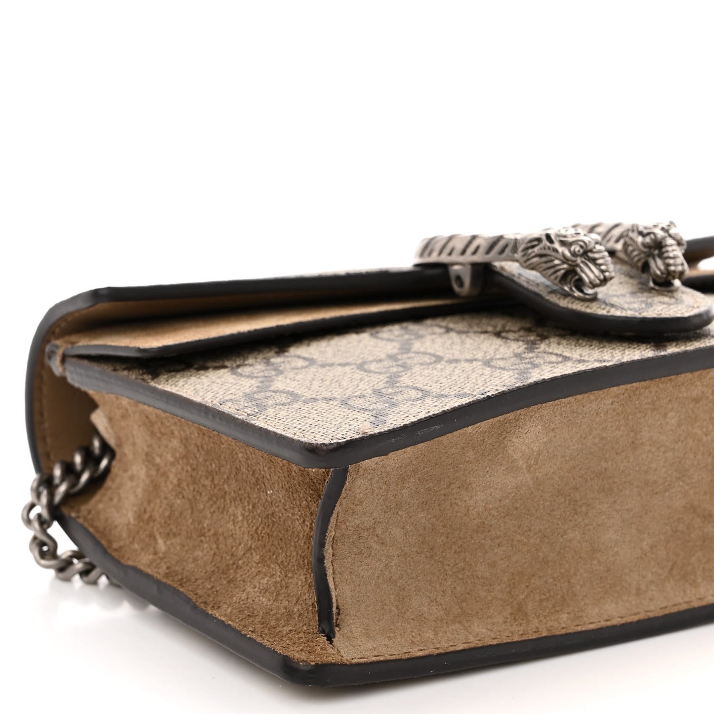 GG Supreme Monogram Super Mini Dionysus Shoulder Bag Taupe