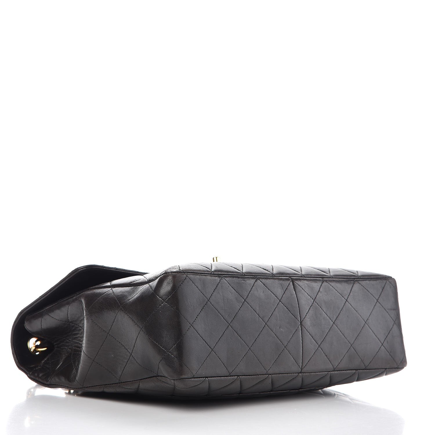 Chanel Lambskin Quilted Jumbo Single Flap Black 4 of 21